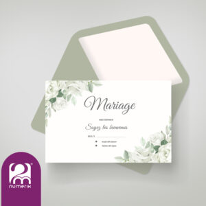 Carte d'invitation A6